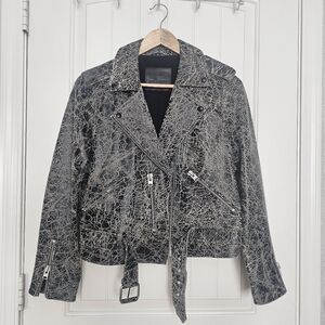 AllSaints Balfern Rift Leather Biker Jacket